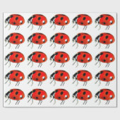 Papier Cadeau Papier d'enrobage de coccinelle (Plat)