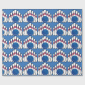 Papier Cadeau Papier d'enrobage de conception de quilles (Plat)