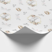 Papier Cadeau Papier d'enrobage de conception mariage (Coin)
