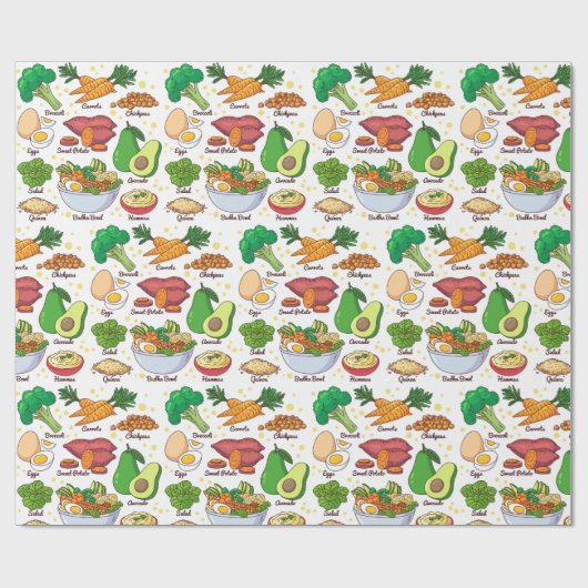 Papier Cadeau Papier d'enrobage de cuisines (Plat)