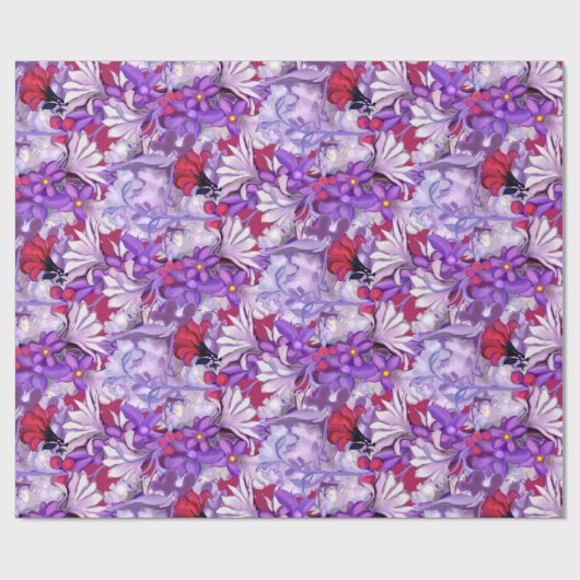 Papier Cadeau Papier d'enrobage de fée violet (Plat)