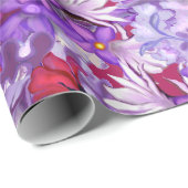 Papier Cadeau Papier d'enrobage de fée violet (Coin rond)