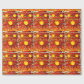 Papier Cadeau Papier d'enrobage de fêtes des pères (Plat)