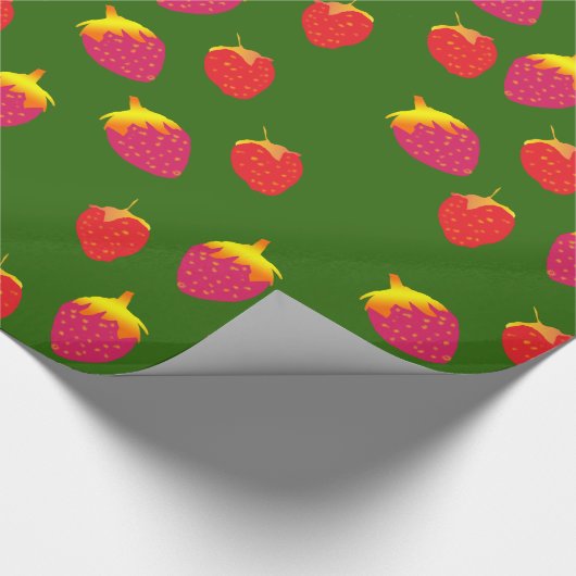 Papier Cadeau Papier d'enrobage de fraises (Coin)