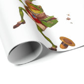 Papier Cadeau Papier d'enrobage de grenouille vintage (Coin rond)