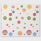 Papier Cadeau Papier d'enrobage de la couronne et des points (Plat)