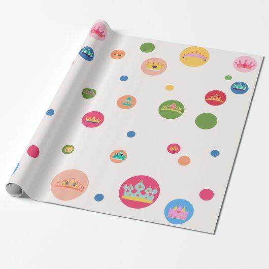 Papier Cadeau Papier d'enrobage de la couronne et des points (Déroulé)