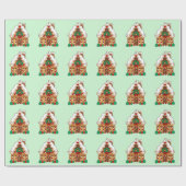 Papier Cadeau Papier d'enrobage de la maison de pain d'épices (Plat)