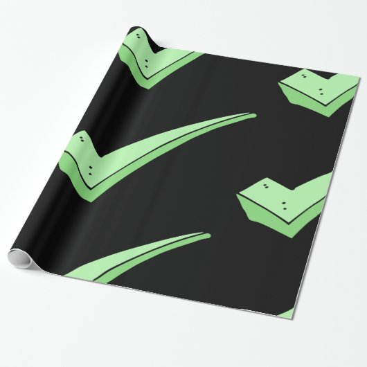 Papier Cadeau Papier d'enrobage de la marque verte (Déroulé)