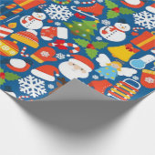Papier Cadeau Papier d'enrobage de la saison père Noël 30"x6" (Coin)