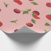 Papier Cadeau Papier d'enrobage de mélange de fruits (Coin)