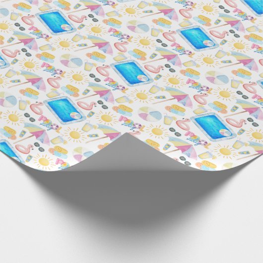 Papier Cadeau Papier d'enrobage de partie de pool (Coin)