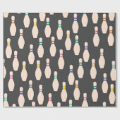 Papier Cadeau Papier d'enrobage de pinces de Bowling mignonne (Plat)