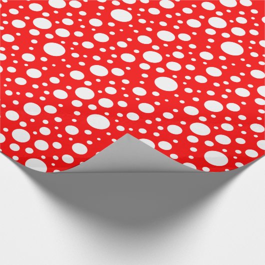 Papier Cadeau Papier d'enrobage de points rouges (Coin)