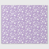 Papier Cadeau Papier d'enrobage de points violets (Plat)