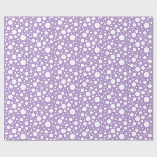Papier Cadeau Papier d'enrobage de points violets (Plat)
