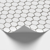 Papier Cadeau Papier d'enrobage de poulets de ferme rustique (Coin)