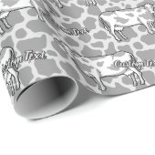 Papier Cadeau Papier d'enrobage de profil de vache (Coin rond)