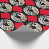 Papier Cadeau Papier d'enrobage de raisin Mustang (Coin)