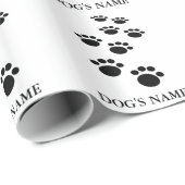 Papier Cadeau Papier d'enrobage de sentier pour chiens (Coin rond)