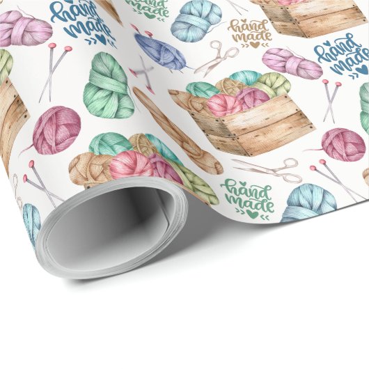 Papier Cadeau Papier d'enrobage de tricot (Coin rond)