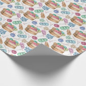 Papier Cadeau Papier d'enrobage de tricot (Coin)