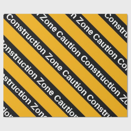 Papier Cadeau Papier d'enrobage de zone de construction (Plat)