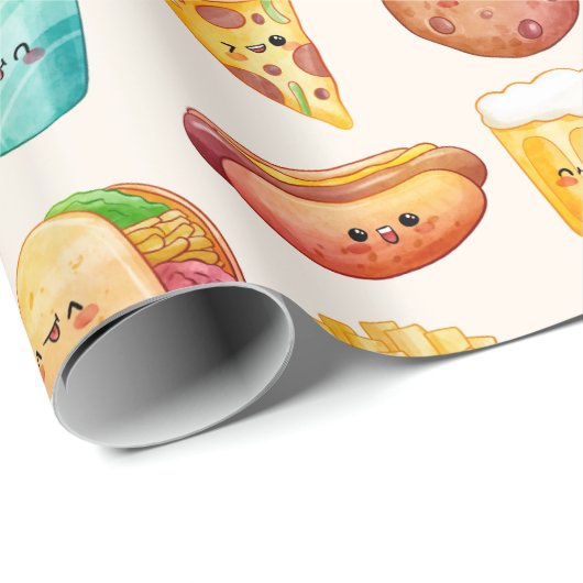 Papier Cadeau Papier d'enrobage des aliments en jonc (Coin rond)