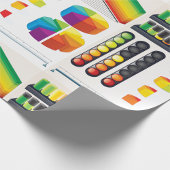 Papier Cadeau Papier d'enrobage des graphiques d'entreprise