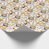 Papier Cadeau Papier d'enrobage des outils jaunes (Coin)