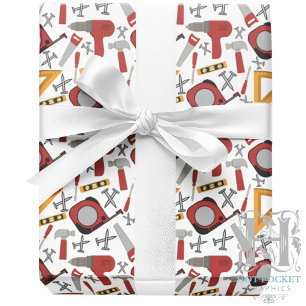 Papier Cadeau Papier d'enrobage des outils rouges