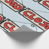 Papier Cadeau Papier d'enrobage des signes fermé