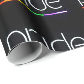 Papier Cadeau Papier d'enrobage des signes gay pride (Coin rond)