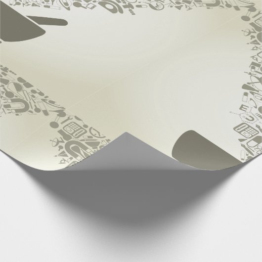 Papier Cadeau Papier d'enrobage d'objets scientifiques (Coin)