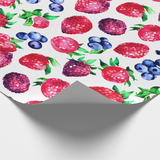 Papier Cadeau Papier d'enrobage doux Berry (Coin)