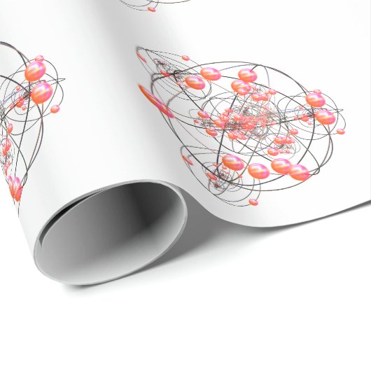 Papier Cadeau Papier d'enrobage du concepteur de cluster spatial (Coin rond)