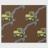 Papier Cadeau Papier d'enrobage du véhicule de construction (Plat)