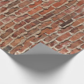 Papier Cadeau Papier d'enrobage en briques rouges (Coin)