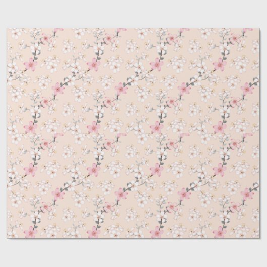 Papier Cadeau Papier d'enrobage en fleur de cerisier de 30 pouce (Plat)