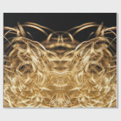 Papier Cadeau Papier d'enrobage en laiton (Plat)