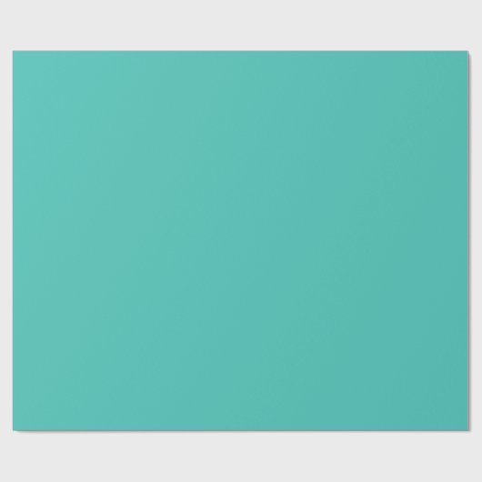 Papier Cadeau Papier d'enrobage en matière Turquoise solide (Plat)
