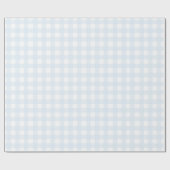 Papier Cadeau Papier d'enrobage En vichy bleu (Plat)