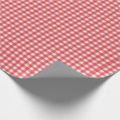 Papier Cadeau Papier d'enrobage En vichy rouge (Coin)