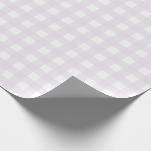 Papier Cadeau Papier d'enrobage En vichy violet (Coin)