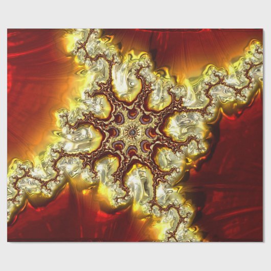 Papier Cadeau Papier d'enrobage Fractal Art 34 (Plat)