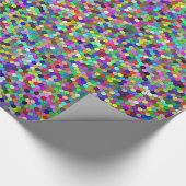 Papier Cadeau Papier d'enrobage Hexagons emballé (Coin)
