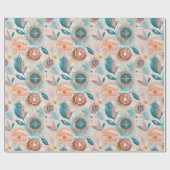 Papier Cadeau Papier d'enrobage inspiré voyage avec les Compas (Plat)