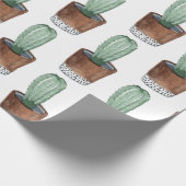 Papier Cadeau Papier d'enrobage ménager à cactus succulent point (Coin)