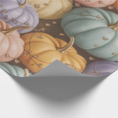 Papier Cadeau Papier d'enrobage Motif Citrouille multicolore (Coin)
