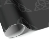 Papier Cadeau Papier d'enrobage noir de trinité (Coin rond)
